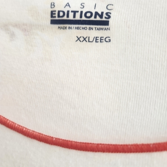 Womens Embellished Tee Shirt 2X Basic Editions - Picture 2 of 2